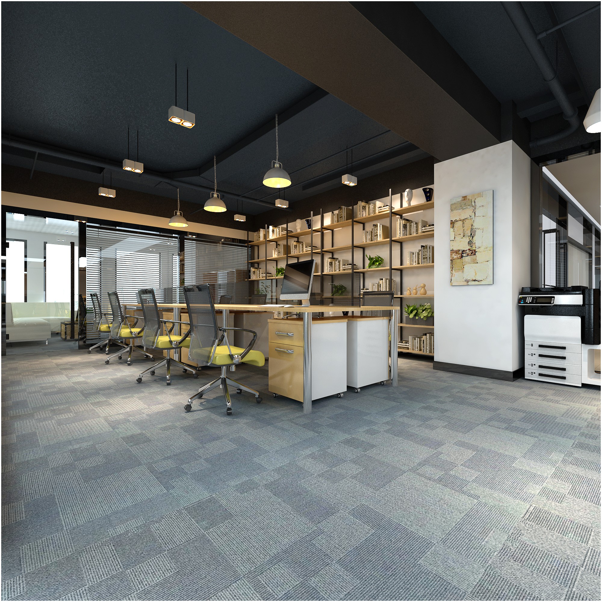 現代文藝辦公室裝修設計-第3張圖片-上海古都建筑設計集團 現代文藝辦公室裝修設計-第3張圖片-上海古都建筑設計集團