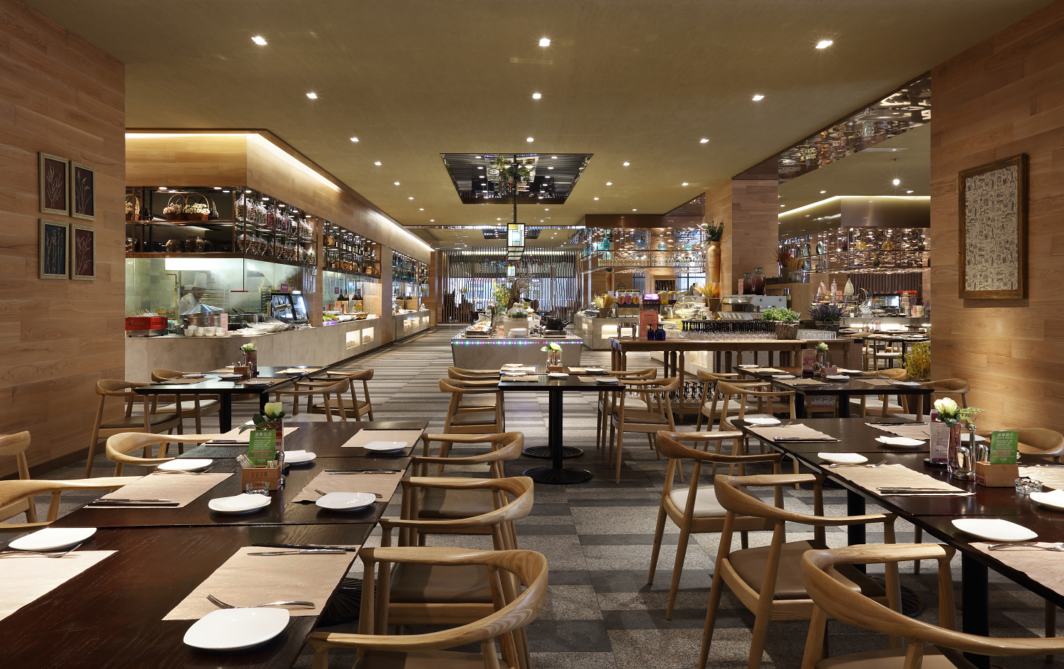 高檔自助餐廳裝修設計-第1張圖片-上海古都建筑設計集團 高檔自助餐廳裝修設計-第1張圖片-上海古都建筑設計集團