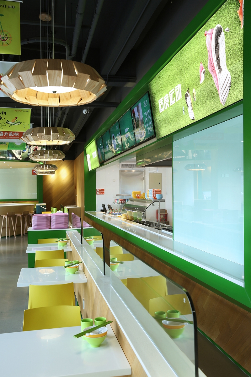 青春大學食堂裝修設計-第5張圖片-上海古都建筑設計集團 青春大學食堂裝修設計-第5張圖片-上海古都建筑設計集團