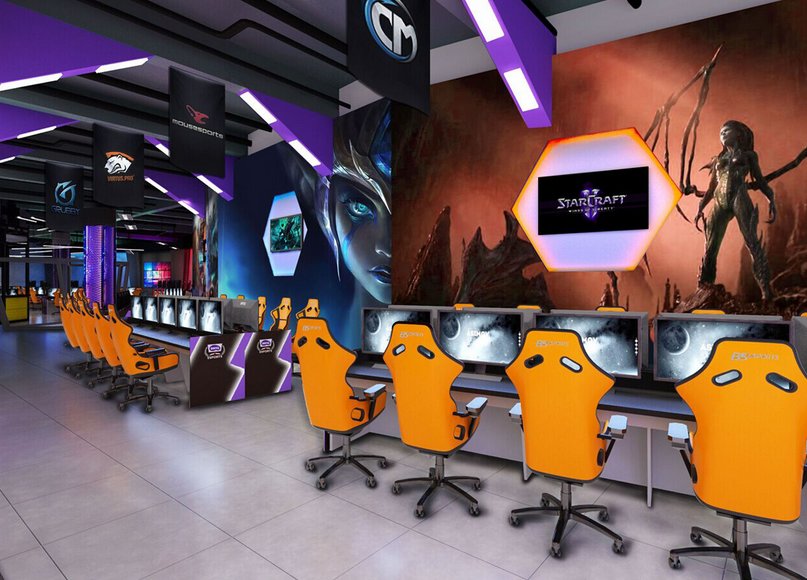 現代科技風格網吧裝修設計-第4張圖片-上海古都建筑設計集團 現代科技風格網吧裝修設計-第4張圖片-上海古都建筑設計集團