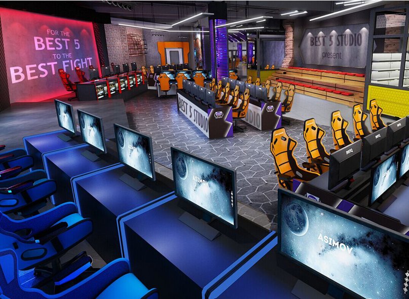 現代科技風格網吧裝修設計-第5張圖片-上海古都建筑設計集團 現代科技風格網吧裝修設計-第5張圖片-上海古都建筑設計集團