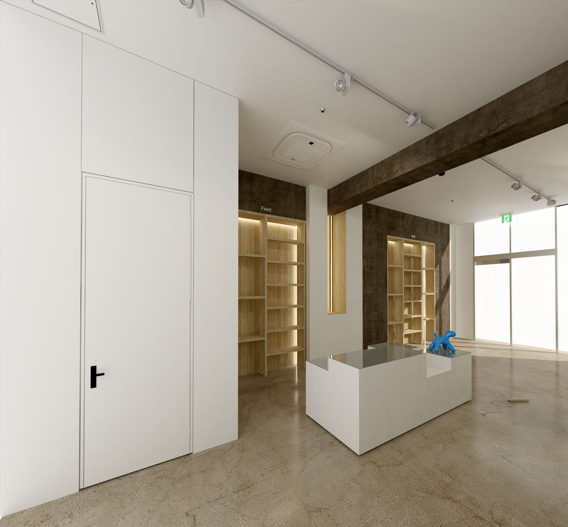 簡約風(fēng)格寵物一體店裝修設(shè)計(jì)-第1張圖片-上海古都建筑設(shè)計(jì)集團(tuán)