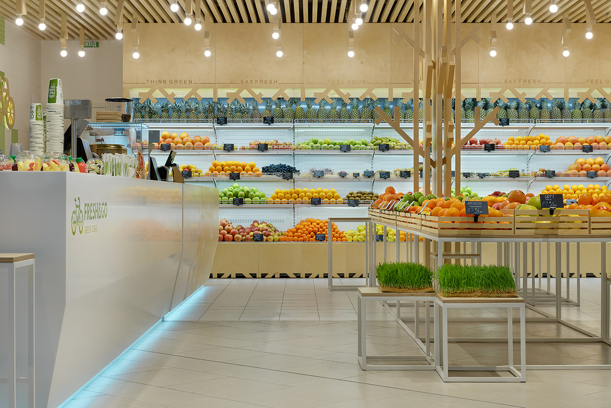 現代簡約水果店裝修設計-第4張圖片-上海古都建筑設計集團 現代簡約水果店裝修設計-第4張圖片-上海古都建筑設計集團