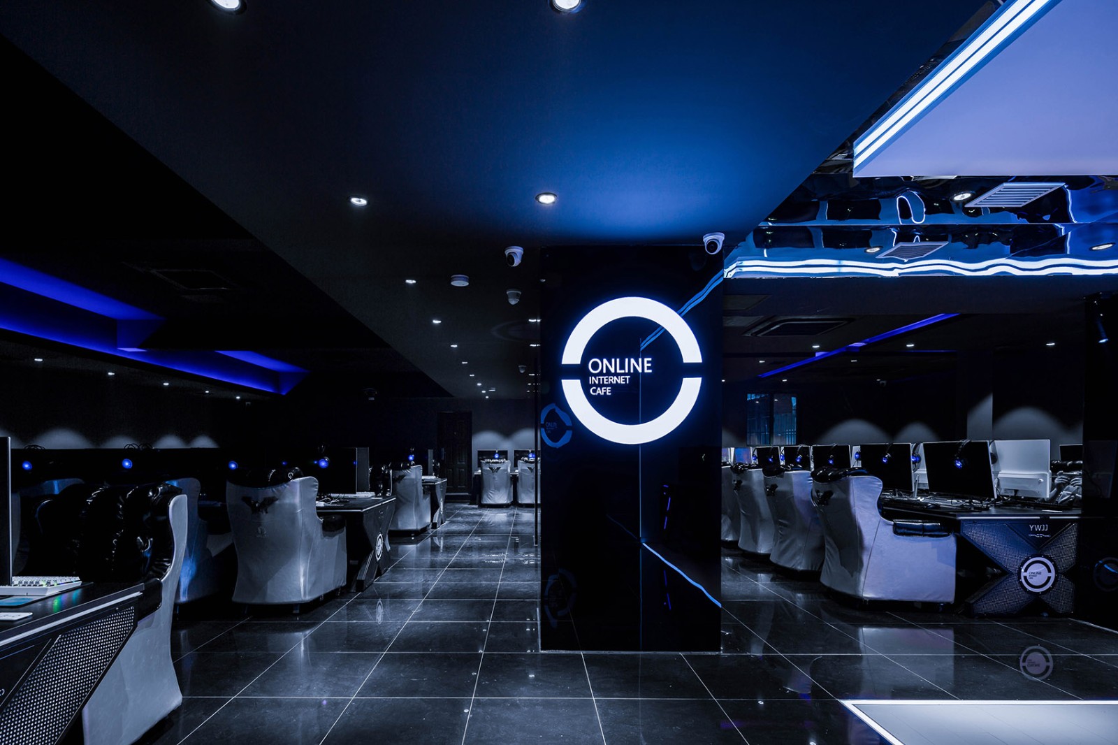 科技電競風格網吧裝修設計-第4張圖片-上海古都建筑設計集團 科技電競風格網吧裝修設計-第4張圖片-上海古都建筑設計集團