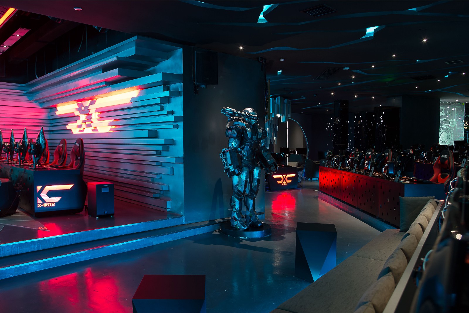 普陀區現代科技風格網吧裝修設計-第4張圖片-上海古都建筑設計集團 普陀區現代科技風格網吧裝修設計-第4張圖片-上海古都建筑設計集團