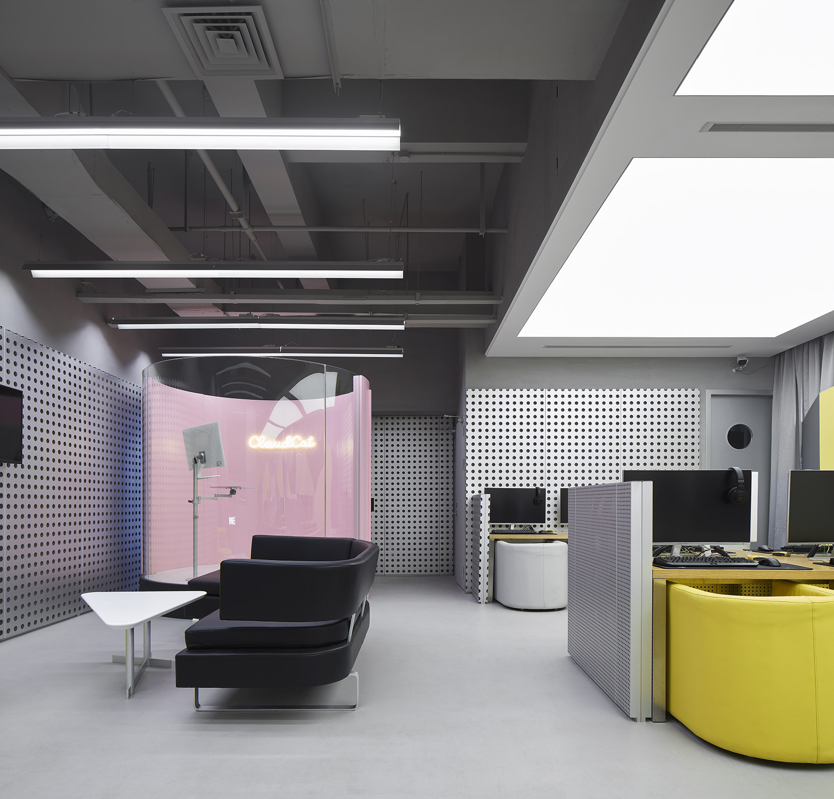 簡約時尚風格網吧裝修設計-第5張圖片-上海古都建筑設計集團