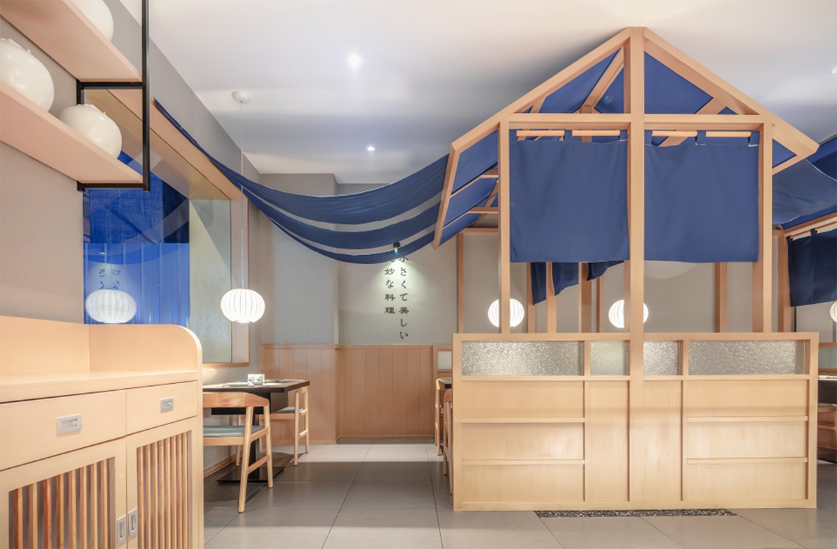 自然原木日式餐廳裝修設計-第1張圖片-上海古都建筑設計集團 自然原木日式餐廳裝修設計-第1張圖片-上海古都建筑設計集團