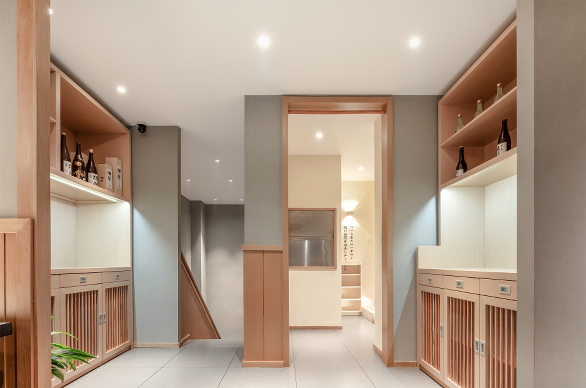 自然原木日式餐廳裝修設計-第3張圖片-上海古都建筑設計集團 自然原木日式餐廳裝修設計-第3張圖片-上海古都建筑設計集團