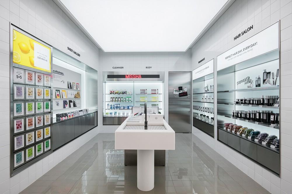 極簡風格化妝品店裝修設計-第1張圖片-上海古都建筑設計集團 極簡風格化妝品店裝修設計-第1張圖片-上海古都建筑設計集團