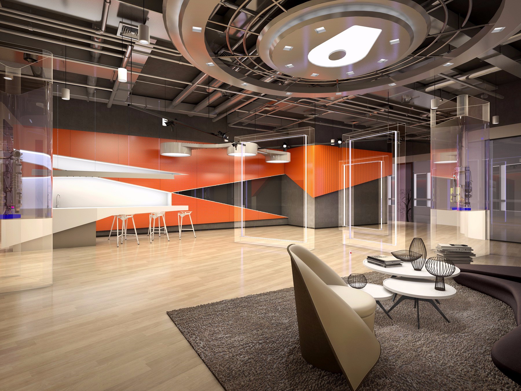 普陀區現代科技風格辦公室裝修設計-第7張圖片-上海古都建筑設計集團 普陀區現代科技風格辦公室裝修設計-第7張圖片-上海古都建筑設計集團