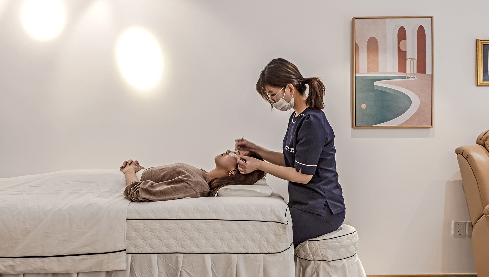 日式簡約美容院裝修設計-第5張圖片-上海古都建筑設計集團 日式簡約美容院裝修設計-第5張圖片-上海古都建筑設計集團