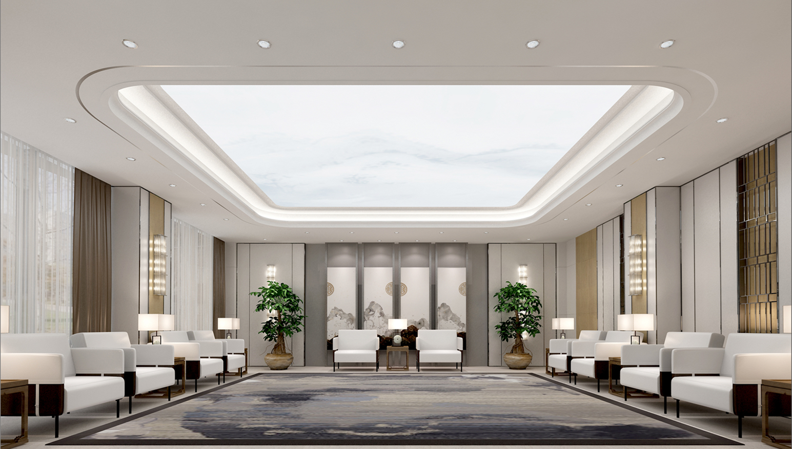 現代科技圖書館裝修設計-第3張圖片-上海古都建筑設計集團 現代科技圖書館裝修設計-第3張圖片-上海古都建筑設計集團