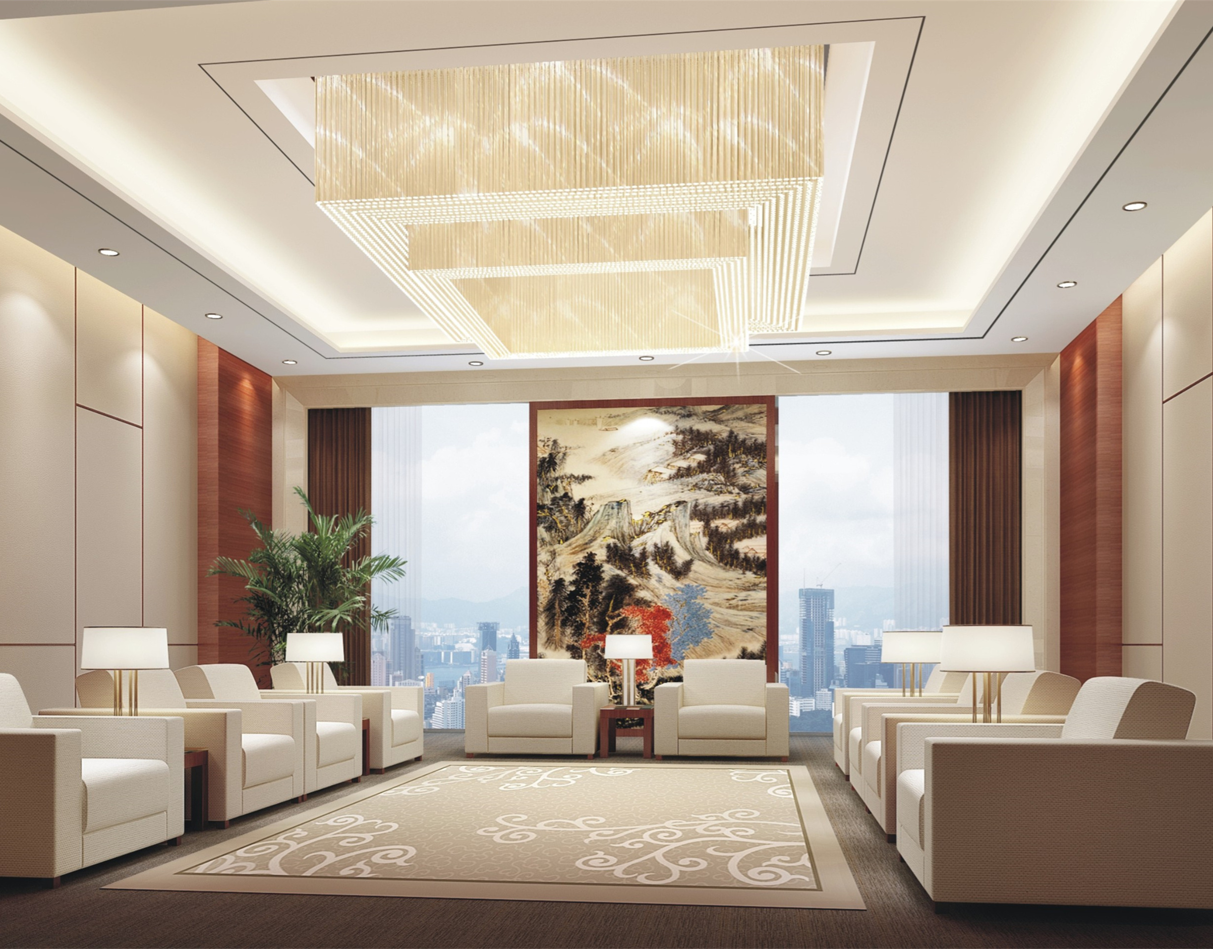 高端辦公室招待所裝修設計-第2張圖片-上海古都建筑設計集團 高端辦公室招待所裝修設計-第2張圖片-上海古都建筑設計集團