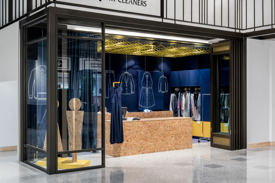 清新藍調(diào)干洗店裝修設(shè)計-第1張圖片-上海古都建筑設(shè)計集團 清新藍調(diào)干洗店裝修設(shè)計-第1張圖片-上海古都建筑設(shè)計集團