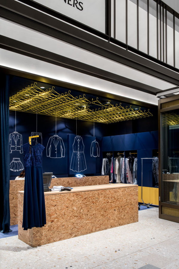 清新藍調(diào)干洗店裝修設(shè)計-第3張圖片-上海古都建筑設(shè)計集團 清新藍調(diào)干洗店裝修設(shè)計-第3張圖片-上海古都建筑設(shè)計集團