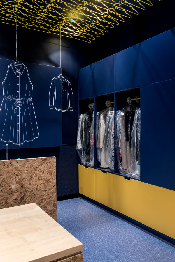 清新藍調(diào)干洗店裝修設(shè)計-第2張圖片-上海古都建筑設(shè)計集團 清新藍調(diào)干洗店裝修設(shè)計-第2張圖片-上海古都建筑設(shè)計集團