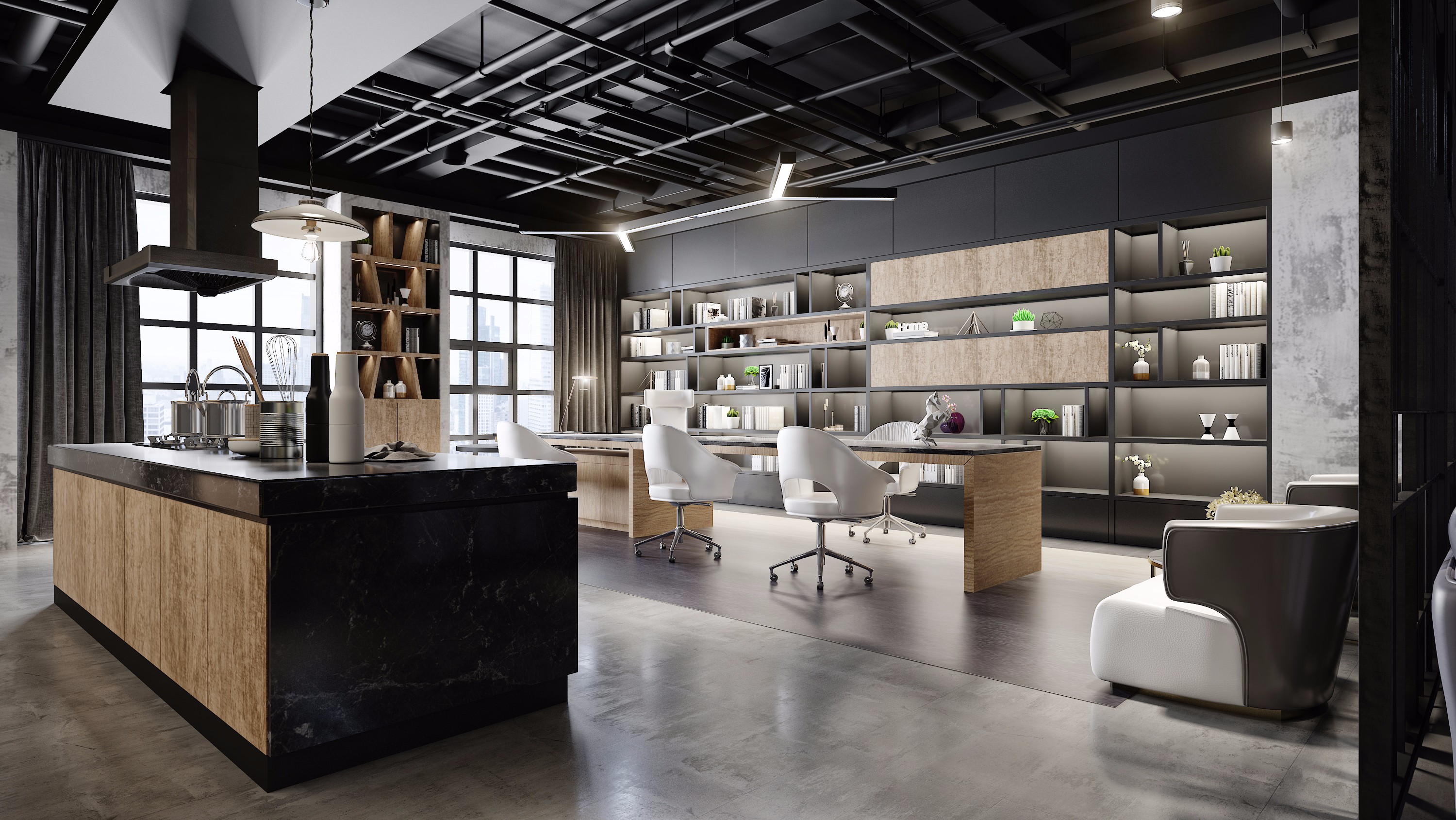 工業風辦公室休閑區裝修設計-第1張圖片-上海古都建筑設計集團 工業風辦公室休閑區裝修設計-第1張圖片-上海古都建筑設計集團