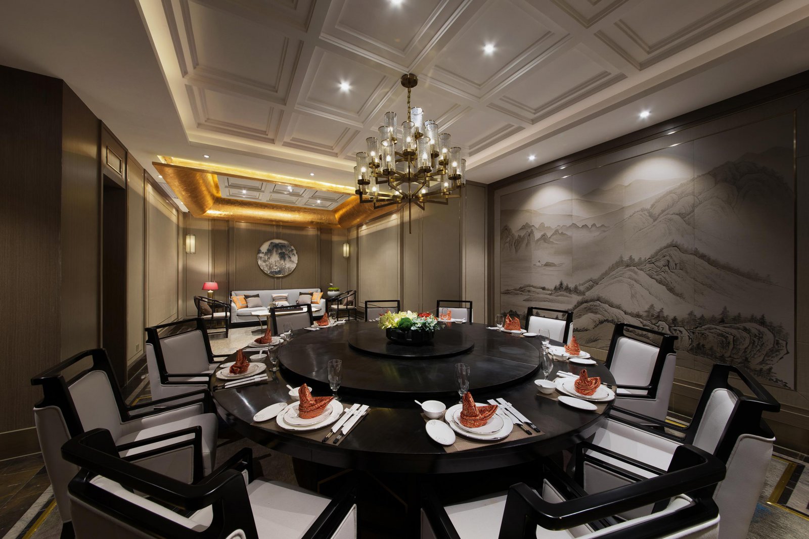 中式復古酒樓餐廳裝修設計-第5張圖片-上海古都建筑設計集團 中式復古酒樓餐廳裝修設計-第5張圖片-上海古都建筑設計集團