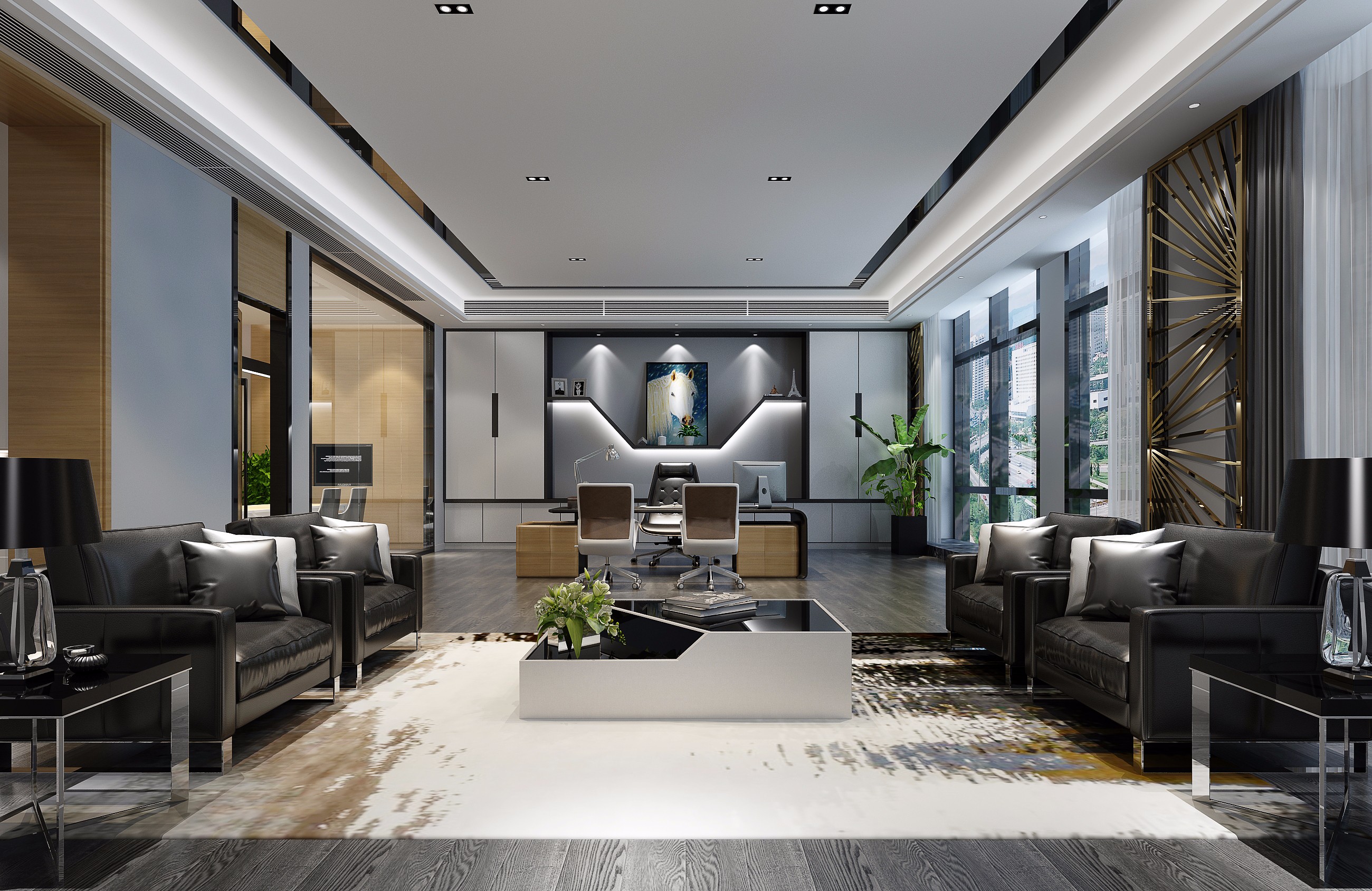 現代時尚科技辦公室裝修-第3張圖片-上海古都建筑設計集團