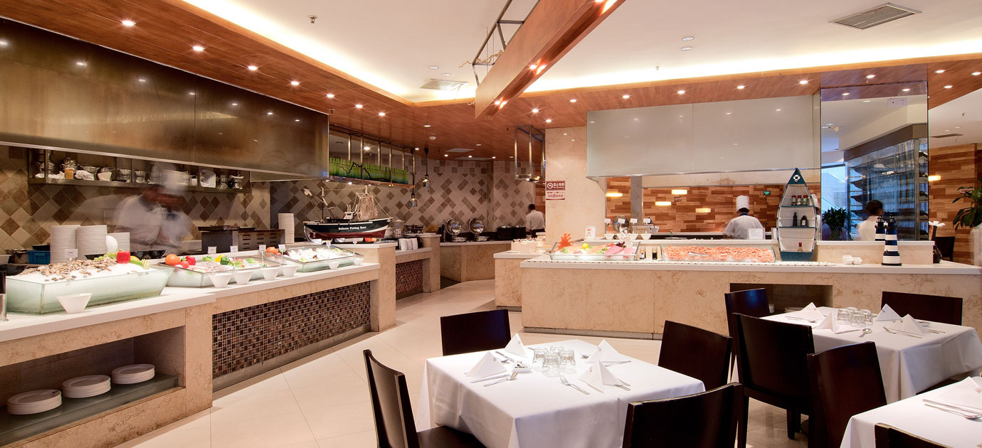 高端西式自助餐廳裝修設計-第1張圖片-上海古都建筑設計集團 高端西式自助餐廳裝修設計-第1張圖片-上海古都建筑設計集團