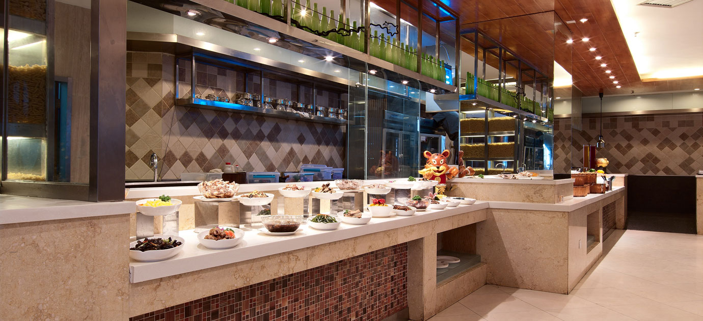 高端西式自助餐廳裝修設計-第5張圖片-上海古都建筑設計集團 高端西式自助餐廳裝修設計-第5張圖片-上海古都建筑設計集團