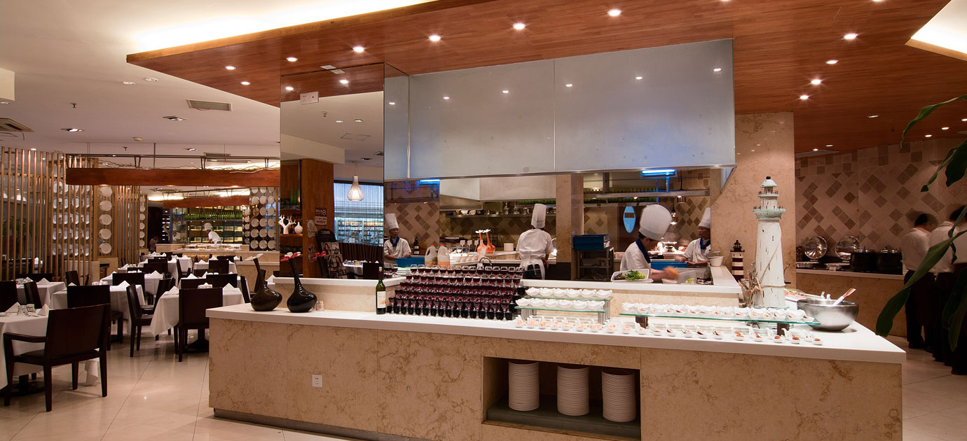 高端西式自助餐廳裝修設計-第6張圖片-上海古都建筑設計集團 高端西式自助餐廳裝修設計-第6張圖片-上海古都建筑設計集團