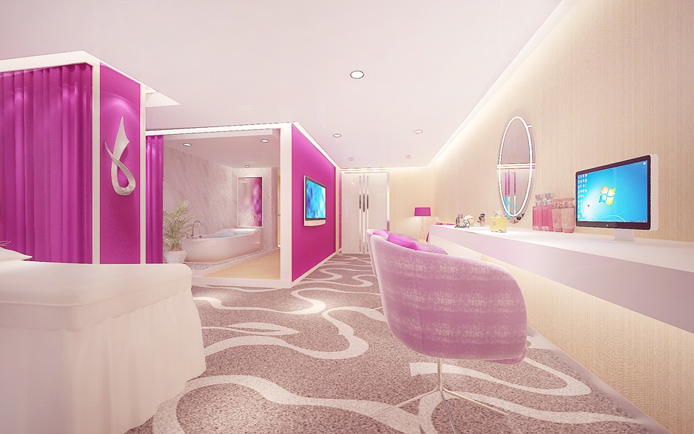 現代時尚風格美容院裝修設計-第4張圖片-上海古都建筑設計集團 現代時尚風格美容院裝修設計-第4張圖片-上海古都建筑設計集團