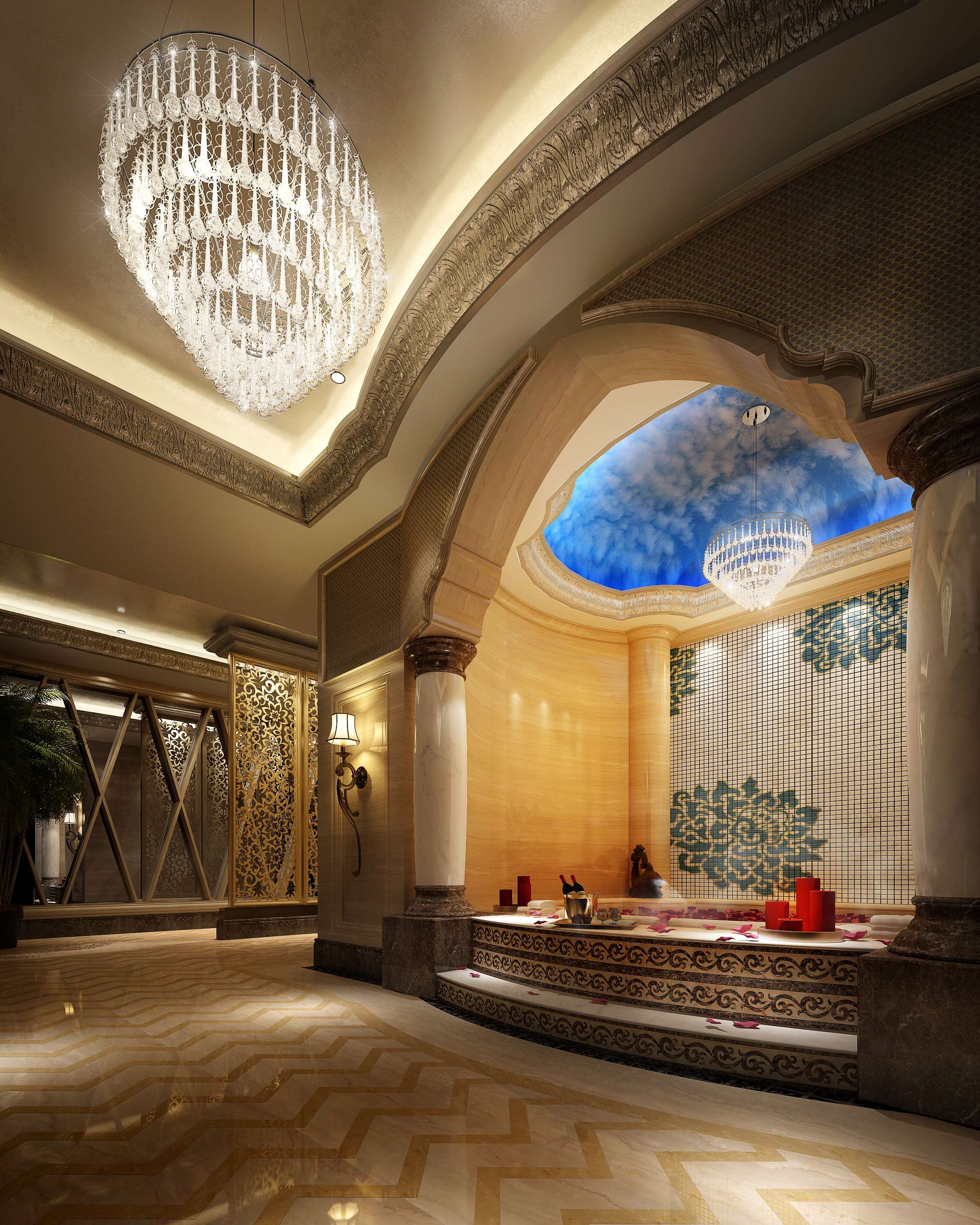 歐式水療館裝修設(shè)計(jì)-第2張圖片-上海古都建筑設(shè)計(jì)集團(tuán) 歐式水療館裝修設(shè)計(jì)-第2張圖片-上海古都建筑設(shè)計(jì)集團(tuán)