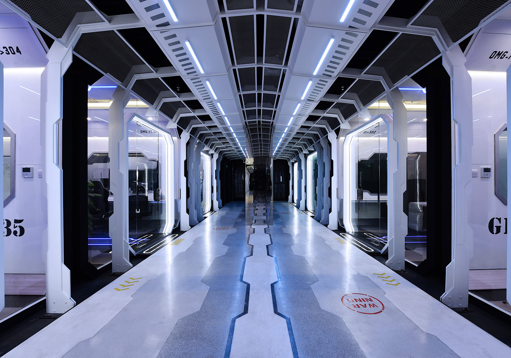 科技風格電競俱樂部裝修設計-第3張圖片-上海古都建筑設計集團 科技風格電競俱樂部裝修設計-第3張圖片-上海古都建筑設計集團