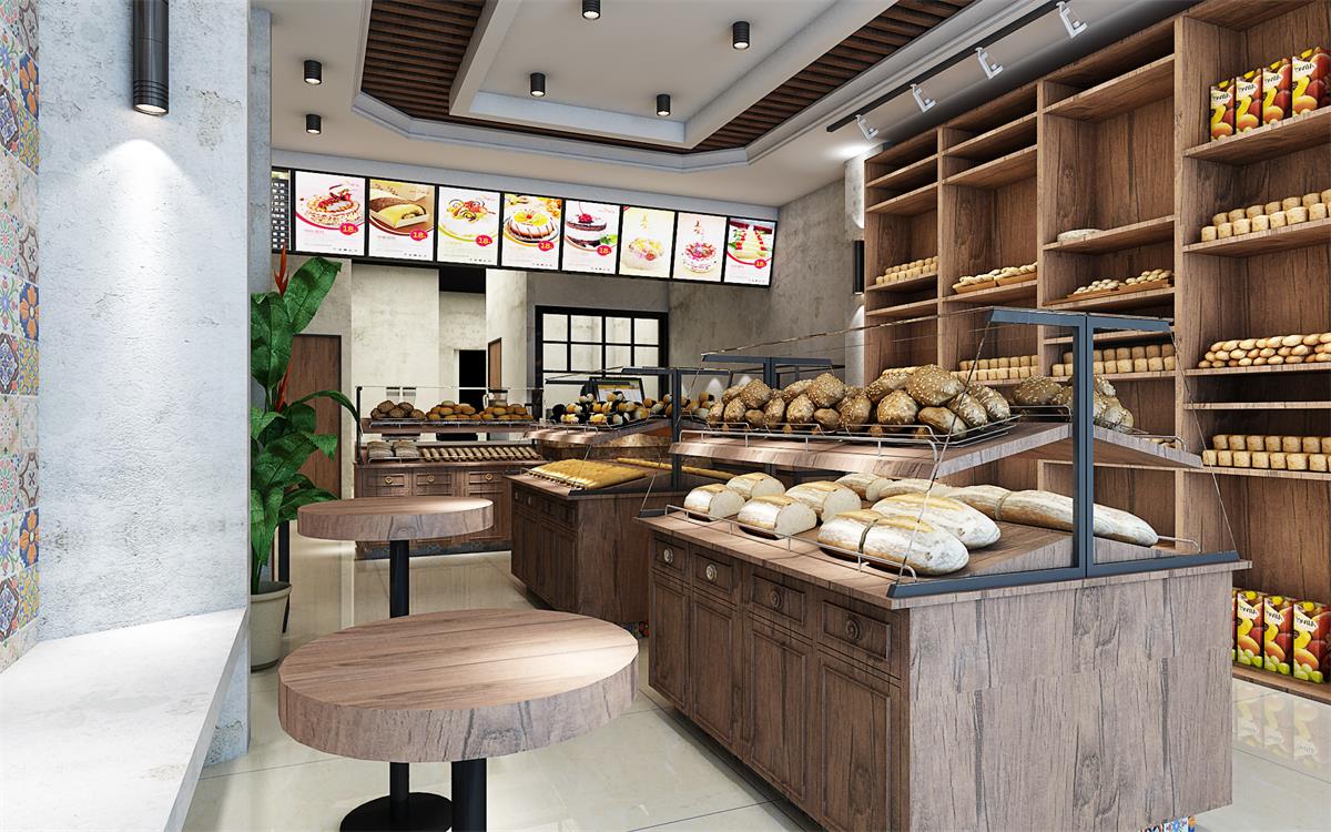 西式精品面包店裝修設計-第2張圖片-上海古都建筑設計集團 西式精品面包店裝修設計-第2張圖片-上海古都建筑設計集團