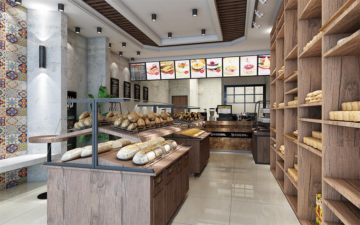 西式精品面包店裝修設計-第4張圖片-上海古都建筑設計集團 西式精品面包店裝修設計-第4張圖片-上海古都建筑設計集團
