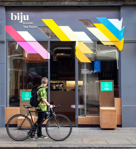 青浦區彩色系奶茶店裝修設計-第5張圖片-上海古都建筑設計集團 青浦區彩色系奶茶店裝修設計-第5張圖片-上海古都建筑設計集團