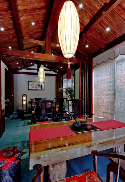 300平米中式茶樓裝修設(shè)計(jì)效果-第2張圖片-上海古都建筑設(shè)計(jì)集團(tuán) 300平米中式茶樓裝修設(shè)計(jì)效果-第2張圖片-上海古都建筑設(shè)計(jì)集團(tuán)