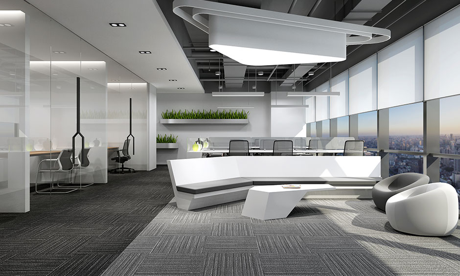 高新科技風格辦公室裝修設計-第2張圖片-上海古都建筑設計集團 高新科技風格辦公室裝修設計-第2張圖片-上海古都建筑設計集團