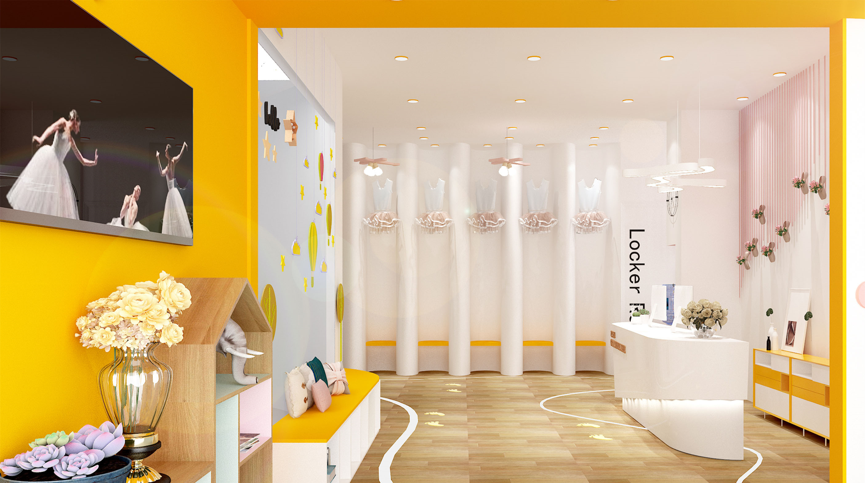 舞蹈培訓中心裝修設計-第4張圖片-上海古都建筑設計集團 舞蹈培訓中心裝修設計-第4張圖片-上海古都建筑設計集團