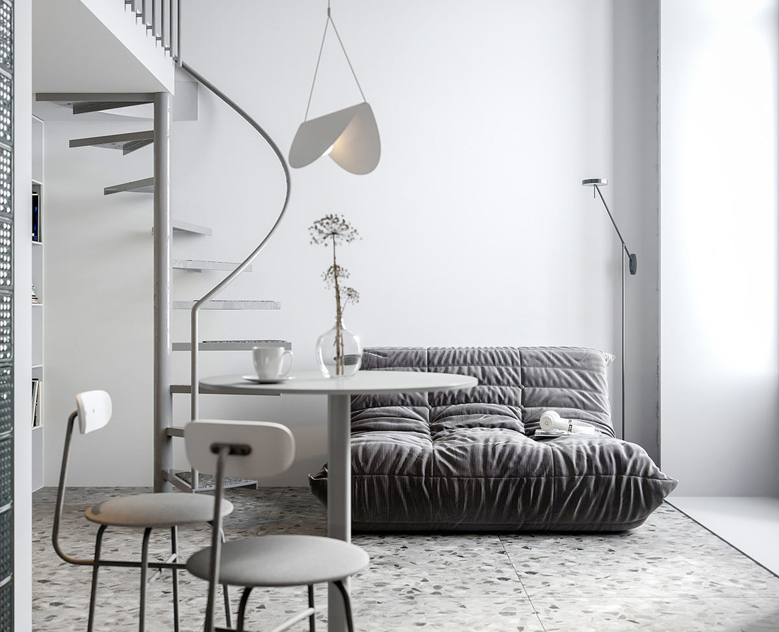 復式小公寓樓裝修設計-第4張圖片-上海古都建筑設計集團 復式小公寓樓裝修設計-第4張圖片-上海古都建筑設計集團