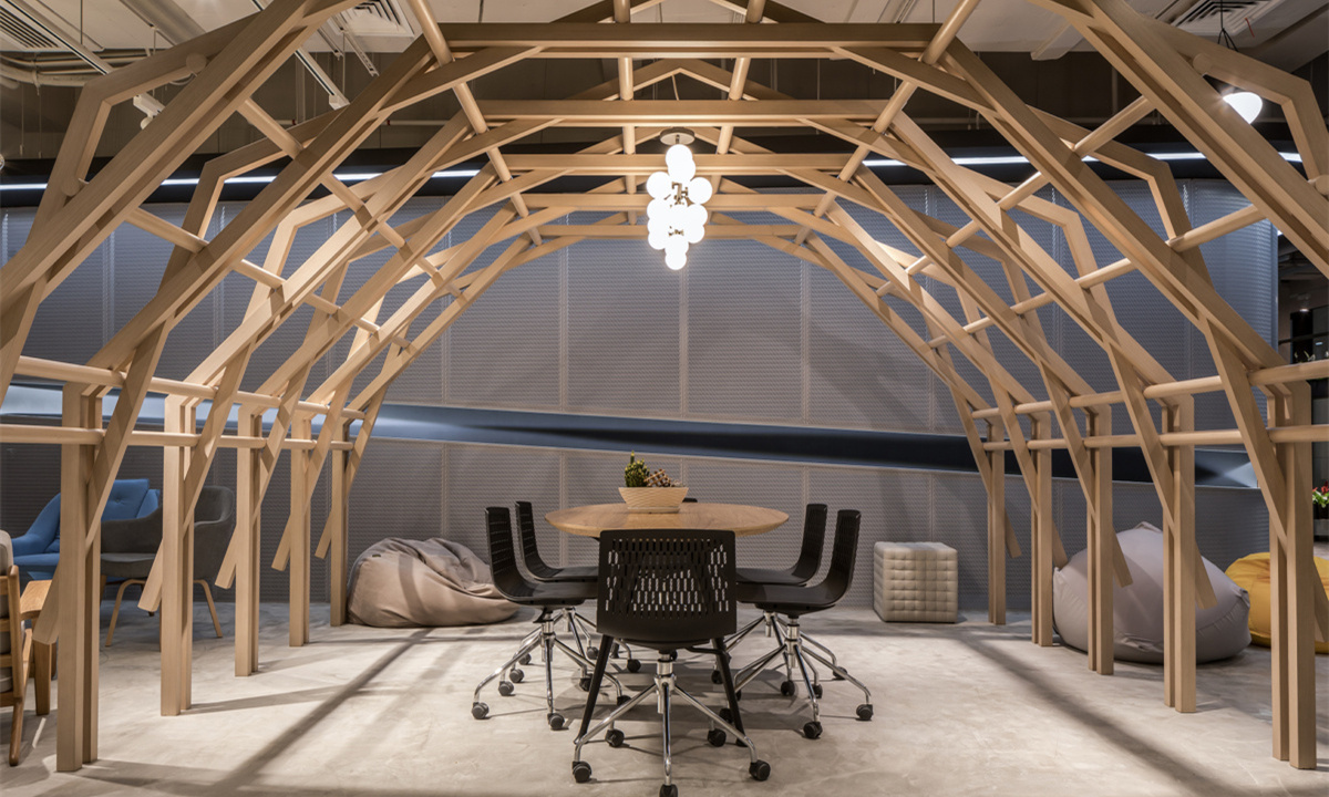 科技時尚風格辦公室裝修設計-第1張圖片-上海古都建筑設計集團 科技時尚風格辦公室裝修設計-第1張圖片-上海古都建筑設計集團