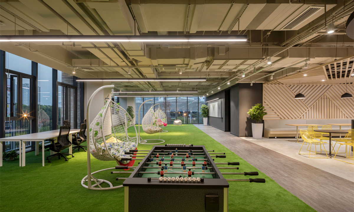 科技時尚風格辦公室裝修設計-第3張圖片-上海古都建筑設計集團 科技時尚風格辦公室裝修設計-第3張圖片-上海古都建筑設計集團