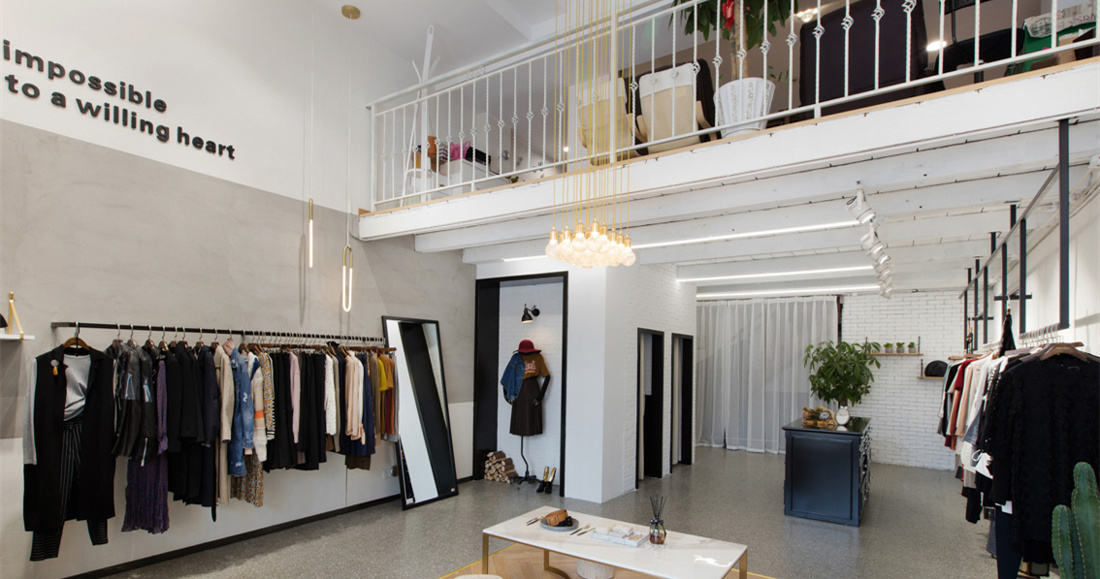 時尚工業風女裝店裝修設計-第2張圖片-上海古都建筑設計集團 時尚工業風女裝店裝修設計-第2張圖片-上海古都建筑設計集團