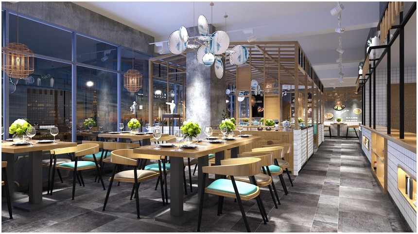 長寧140平方粥記甜品店鋪設計效果圖-第1張圖片-上海古都建筑設計集團 長寧140平方粥記甜品店鋪設計效果圖-第1張圖片-上海古都建筑設計集團