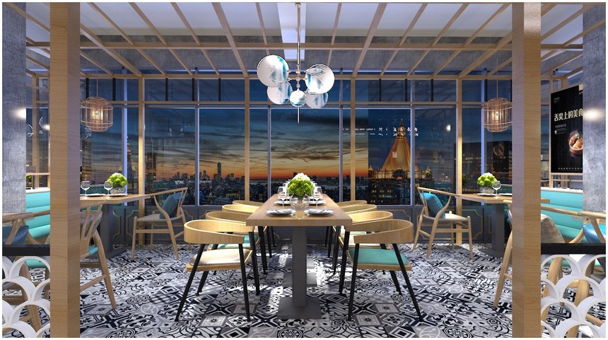 長寧140平方粥記甜品店鋪設計效果圖-第5張圖片-上海古都建筑設計集團 長寧140平方粥記甜品店鋪設計效果圖-第5張圖片-上海古都建筑設計集團