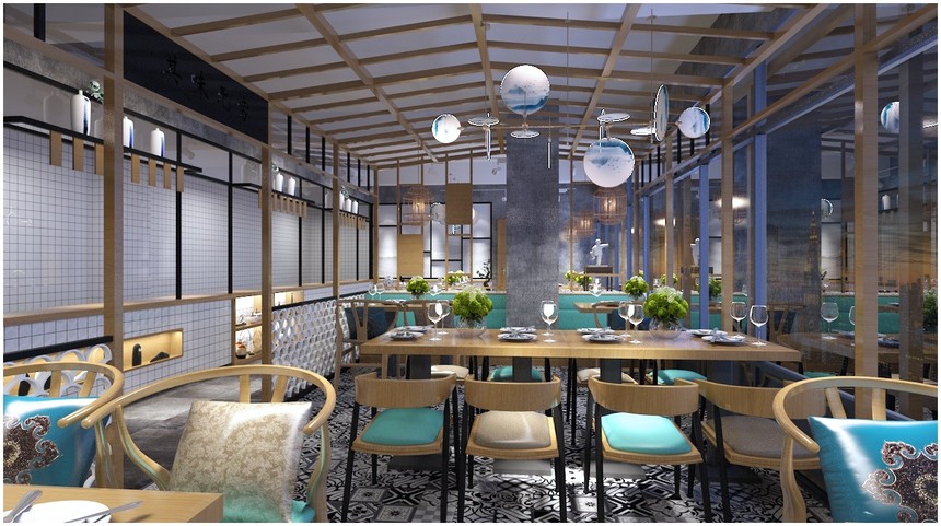 長寧140平方粥記甜品店鋪設計效果圖-第7張圖片-上海古都建筑設計集團 長寧140平方粥記甜品店鋪設計效果圖-第7張圖片-上海古都建筑設計集團