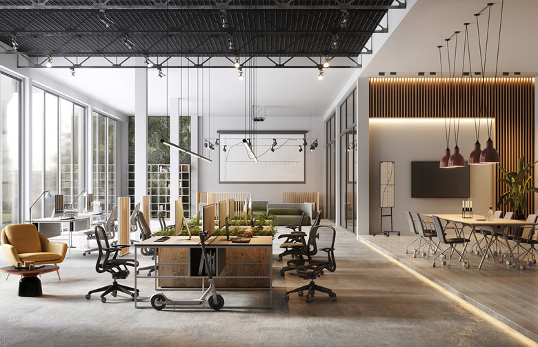 上海松江辦公室裝修6000平工業風辦公室-第5張圖片-上海古都建筑設計集團 上海松江辦公室裝修6000平工業風辦公室-第5張圖片-上海古都建筑設計集團