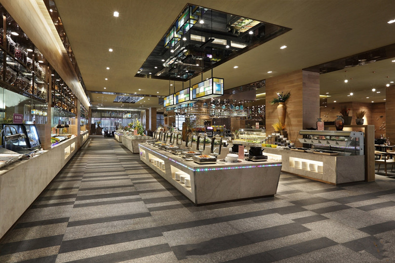 自助餐廳裝修設計效果圖展示-第1張圖片-上海古都建筑設計集團 自助餐廳裝修設計效果圖展示-第1張圖片-上海古都建筑設計集團