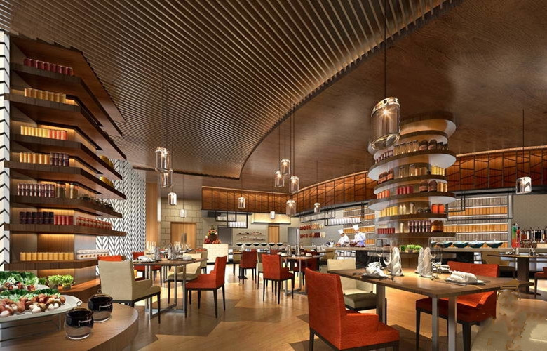 自助餐廳裝修設計效果圖展示-第2張圖片-上海古都建筑設計集團 自助餐廳裝修設計效果圖展示-第2張圖片-上海古都建筑設計集團