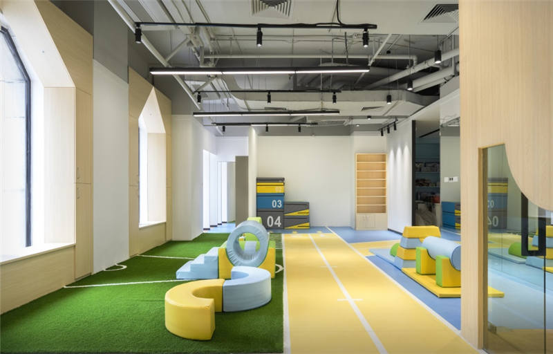 400平米少兒體適能培訓空間設計效果-第5張圖片-上海古都建筑設計集團 400平米少兒體適能培訓空間設計效果-第5張圖片-上海古都建筑設計集團