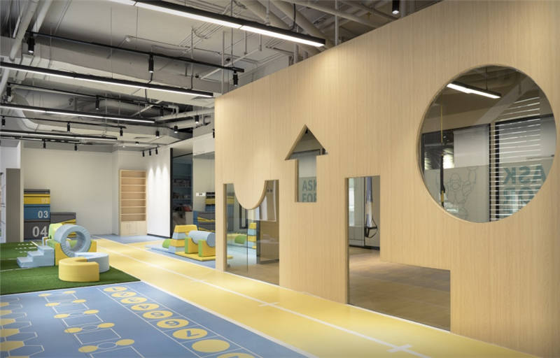 400平米少兒體適能培訓空間設計效果-第1張圖片-上海古都建筑設計集團 400平米少兒體適能培訓空間設計效果-第1張圖片-上海古都建筑設計集團