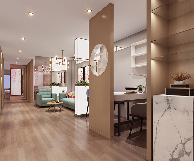 徐匯620平米美容會所設計展示效果-第6張圖片-上海古都建筑設計集團 徐匯620平米美容會所設計展示效果-第6張圖片-上海古都建筑設計集團