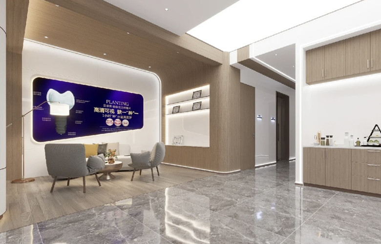 普陀260平口腔診所裝潢設(shè)計(jì)效果-第4張圖片-上海古都建筑設(shè)計(jì)集團(tuán) 普陀260平口腔診所裝潢設(shè)計(jì)效果-第4張圖片-上海古都建筑設(shè)計(jì)集團(tuán)