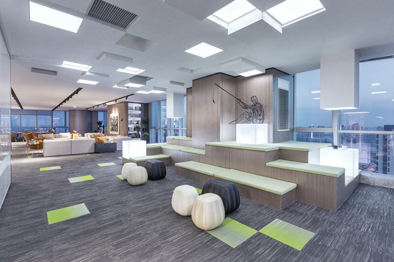 6000平智能科技公司辦公室裝潢設計-第6張圖片-上海古都建筑設計集團 6000平智能科技公司辦公室裝潢設計-第6張圖片-上海古都建筑設計集團